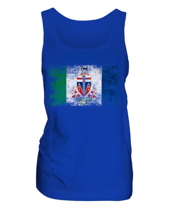 Yukon Distressed Flag Ladies Vest