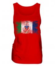 Yukon Distressed Flag Ladies Vest