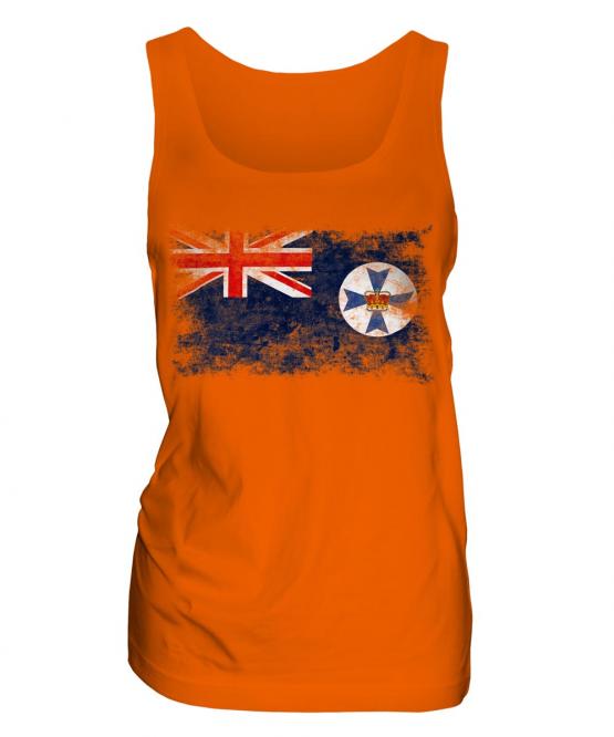 Queensland Distressed Flag Ladies Vest