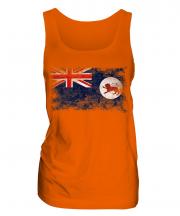 Tasmania Distressed Flag Ladies Vest