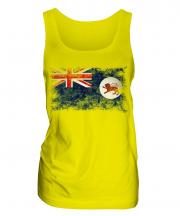Tasmania Distressed Flag Ladies Vest