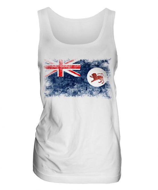 Tasmania Distressed Flag Ladies Vest