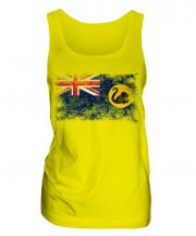 Western Australia Distressed Flag Ladies Vest