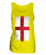England St George Grunge Flag Ladies Vest
