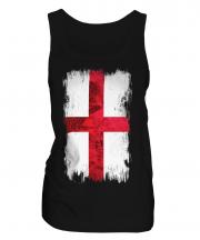 England St George Grunge Flag Ladies Vest