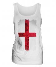 England St George Grunge Flag Ladies Vest