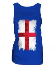 England St George Grunge Flag Ladies Vest