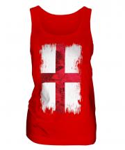 England St George Grunge Flag Ladies Vest