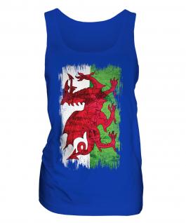 Wales Grunge Flag Ladies Vest
