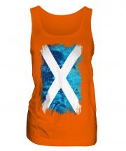 Scotland Grunge Flag Ladies Vest