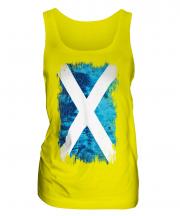 Scotland Grunge Flag Ladies Vest