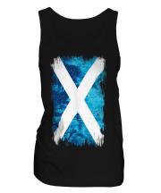 Scotland Grunge Flag Ladies Vest