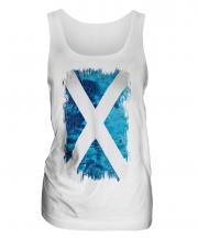 Scotland Grunge Flag Ladies Vest