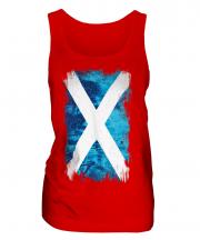Scotland Grunge Flag Ladies Vest