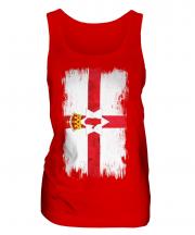 Northern Ireland Grunge Flag Ladies Vest