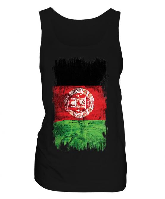 Afghanistan Grunge Flag Ladies Vest