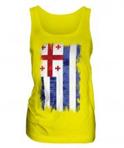Ajaria Grunge Flag Ladies Vest