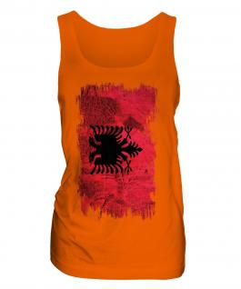 Albania Grunge Flag Ladies Vest