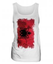 Albania Grunge Flag Ladies Vest