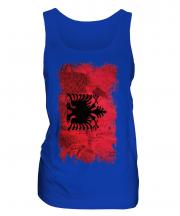 Albania Grunge Flag Ladies Vest