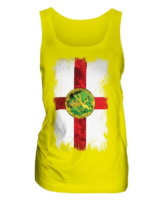 Alderney Grunge Flag Ladies Vest