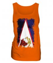 American Samoa Grunge Flag Ladies Vest