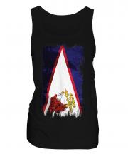 American Samoa Grunge Flag Ladies Vest