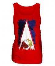 American Samoa Grunge Flag Ladies Vest