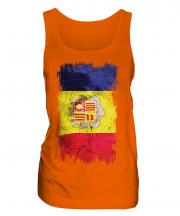 Andorra Grunge Flag Ladies Vest