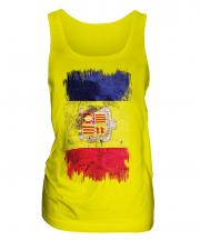 Andorra Grunge Flag Ladies Vest