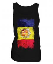 Andorra Grunge Flag Ladies Vest