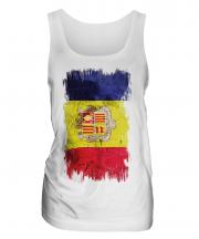 Andorra Grunge Flag Ladies Vest