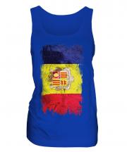 Andorra Grunge Flag Ladies Vest