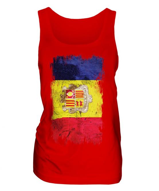 Andorra Grunge Flag Ladies Vest