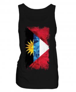 Antigua And Barbuda Grunge Flag Ladies Vest