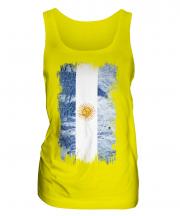 Argentina Grunge Flag Ladies Vest