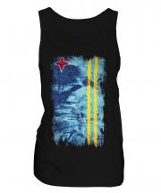 Aruba Grunge Flag Ladies Vest