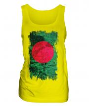 Bangladesh Grunge Flag Ladies Vest
