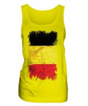 Belgium Grunge Flag Ladies Vest