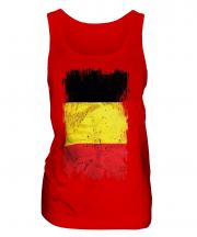 Belgium Grunge Flag Ladies Vest