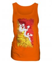 Bhutan Grunge Flag Ladies Vest