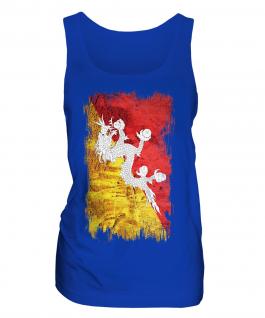 Bhutan Grunge Flag Ladies Vest