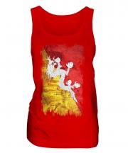 Bhutan Grunge Flag Ladies Vest