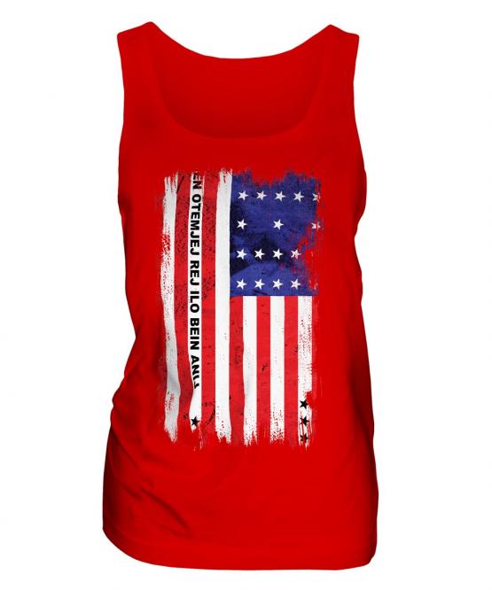 Bikini Atoll Grunge Flag Ladies Vest