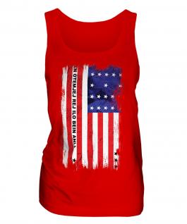 Bikini Atoll Grunge Flag Ladies Vest