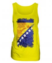 Bosnia And Herzegovina Grunge Flag Ladies Vest