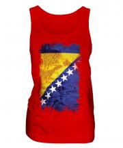Bosnia And Herzegovina Grunge Flag Ladies Vest