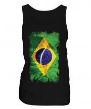 Brazil Grunge Flag Ladies Vest