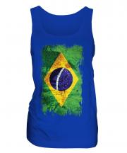 Brazil Grunge Flag Ladies Vest