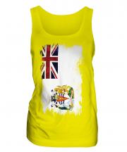 British Antartic Territory Grunge Flag Ladies Vest